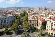 Вид на Барселону со смотровой площадки памятника Колумбу