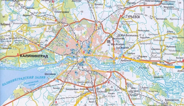 Интерактивная карта калининграда с достопримечательностями
