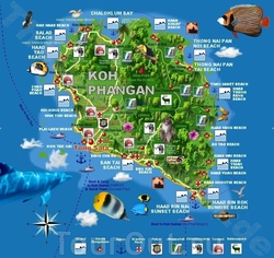 Карта-схема причалов Пангана