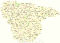Карта Воронежской области
