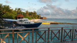 Вид на остров с ресторана над водой