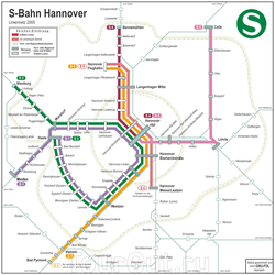 Карта метро Ганновера