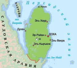 Карта Катара на русском
