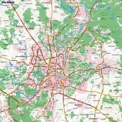 Карта Вильнюса