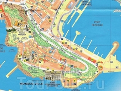 Карта Монако