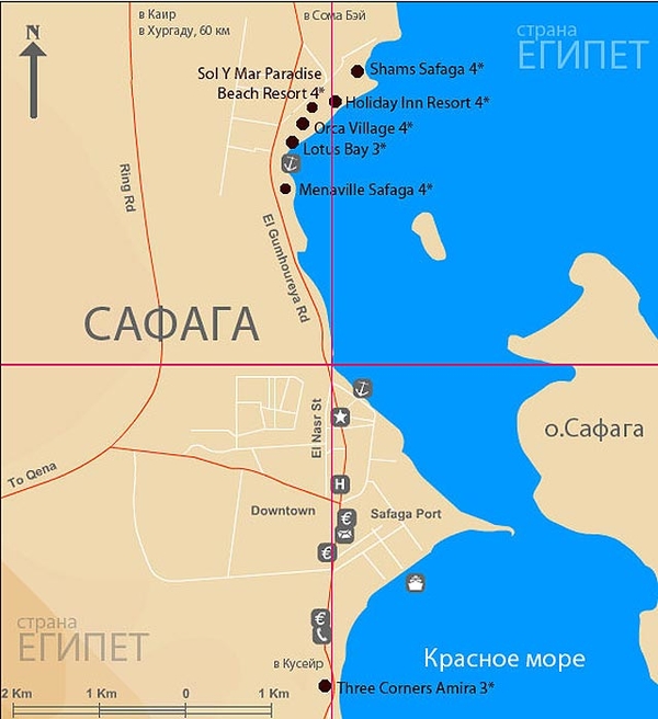 Карта Сафаги. Подробная карта Сафаги