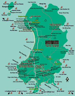 Карта Ко Тао