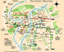 Карта Лиона