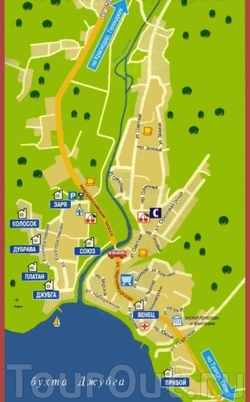 Карта Джубги