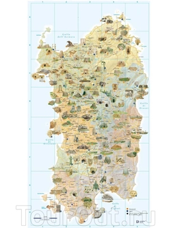 Туристическая карта Сардинии