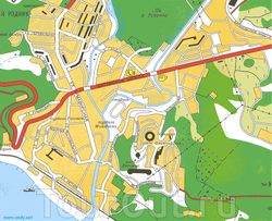 Карта Дагомыса с отелями