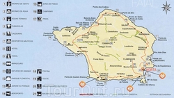 Карта острова Фаял