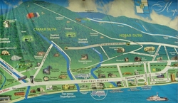 Туристическая карта Гагры