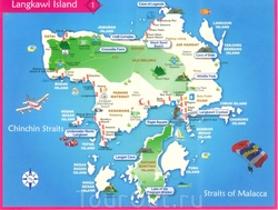 Туристическая карта Лангкави