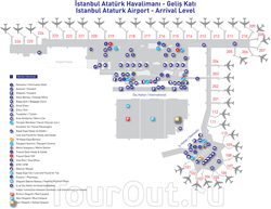 Схема аэропорта Ататюрка