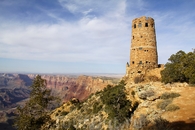 Приехали еще на одну смотровуую площадку- Desert View Watchtower, или Индейскую сторожевую башню. Расположена она в 32 км к востоку от поселка Гранд-Каньон ...