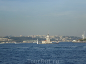 Вид Стамбула с морского автобуса