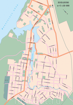Карта улиц Конаково