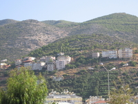 Вид из отеля на горы