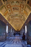 Зал географических карт, мне тут больше всего потолок понравился) Музеи Ватикана