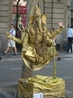 Живые скульптуры на бульваре Ла Рамбла