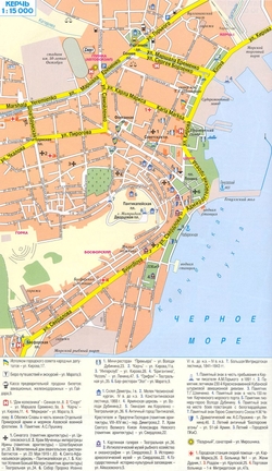 Карта Керчи с номерами домов