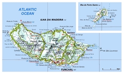 Карта Мадейры с достопримечательностями