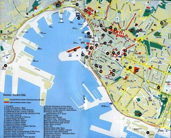 Карта Генуи с достопримечательностями