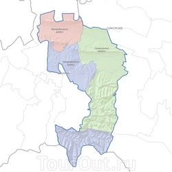 Карта районов Ингушетии