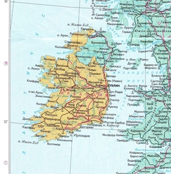 Карта Ирландии на русском