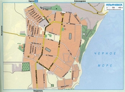 Карта Ильичевска