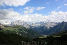 Вид с перевала Sella (Sellajoch / Passo Sella) 2240 m 