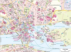 Карта Стокгольма с улицами