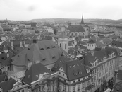 Вид Праги с обзорной башни