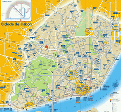 Карта Лиссабона