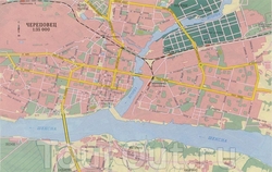 Карта Череповца