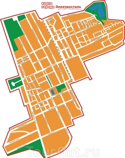 Карта Электростали с улицами