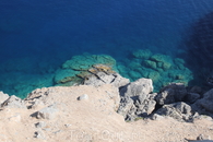 Средиземное море - вид со стены крепости...