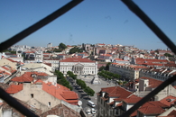 вид на центральную площадь Лиссабона