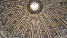 Купол собора Св Петра изнутри