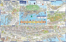 Карта Гибралтара с достопримечательностями