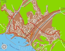 Карта Туапсе для туристов