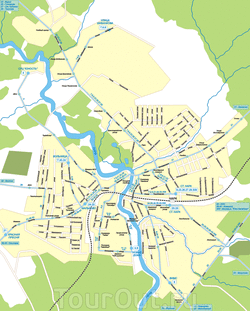 Карта Наро-Фоминска с улицами