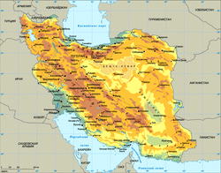Карта Ирана на русском