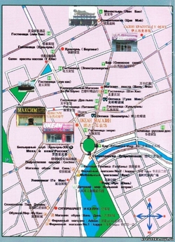 Карта Хуньчуня на русском языке