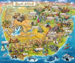 Карта ЮАР для туристов