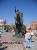 Мадрид,скульптура умирающего торреадора на корриде