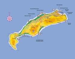 Карта Коса с курортами