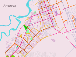 Карта Ангарска с улицами
