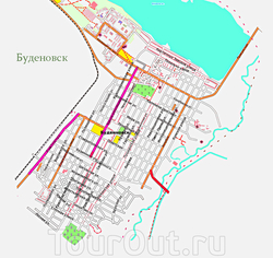 Карта Будённовска